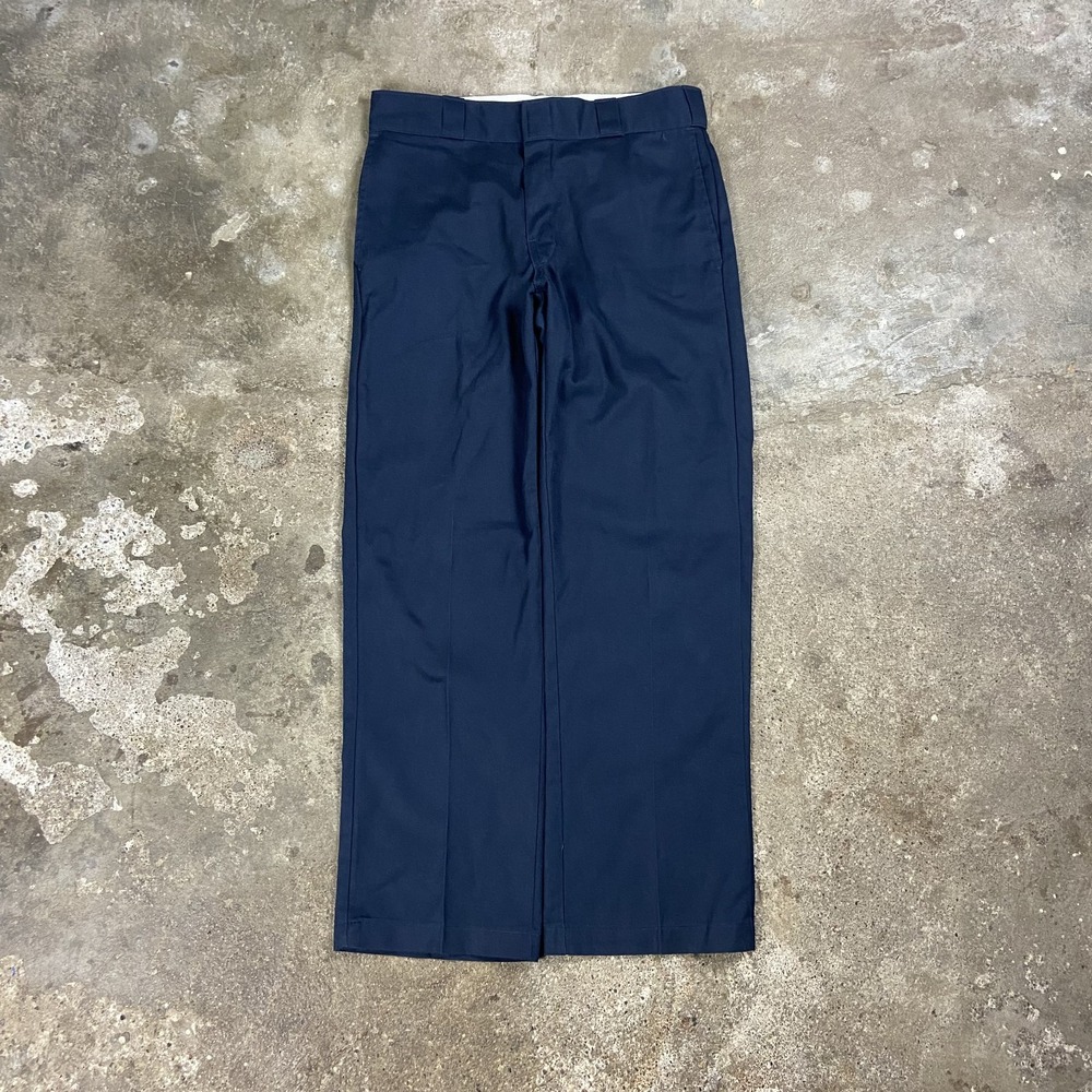 Dickies 874 Work Pants Size 32x30 Blue Flex Original Fit Pleated Utility Wear